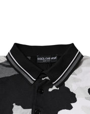Dolce & Gabbana Premium Polos IT46 | S Dolce & Gabbana Multicolor Camouflage Collared Polo T-shirt