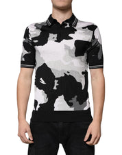 Dolce & Gabbana Premium Polos IT46 | S Dolce & Gabbana Multicolor Camouflage Collared Polo T-shirt