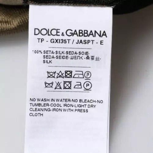 Dolce & Gabbana Premium Polos IT50 | L Dolce & Gabbana Multicolor Camouflage Collared Polo T-shirt