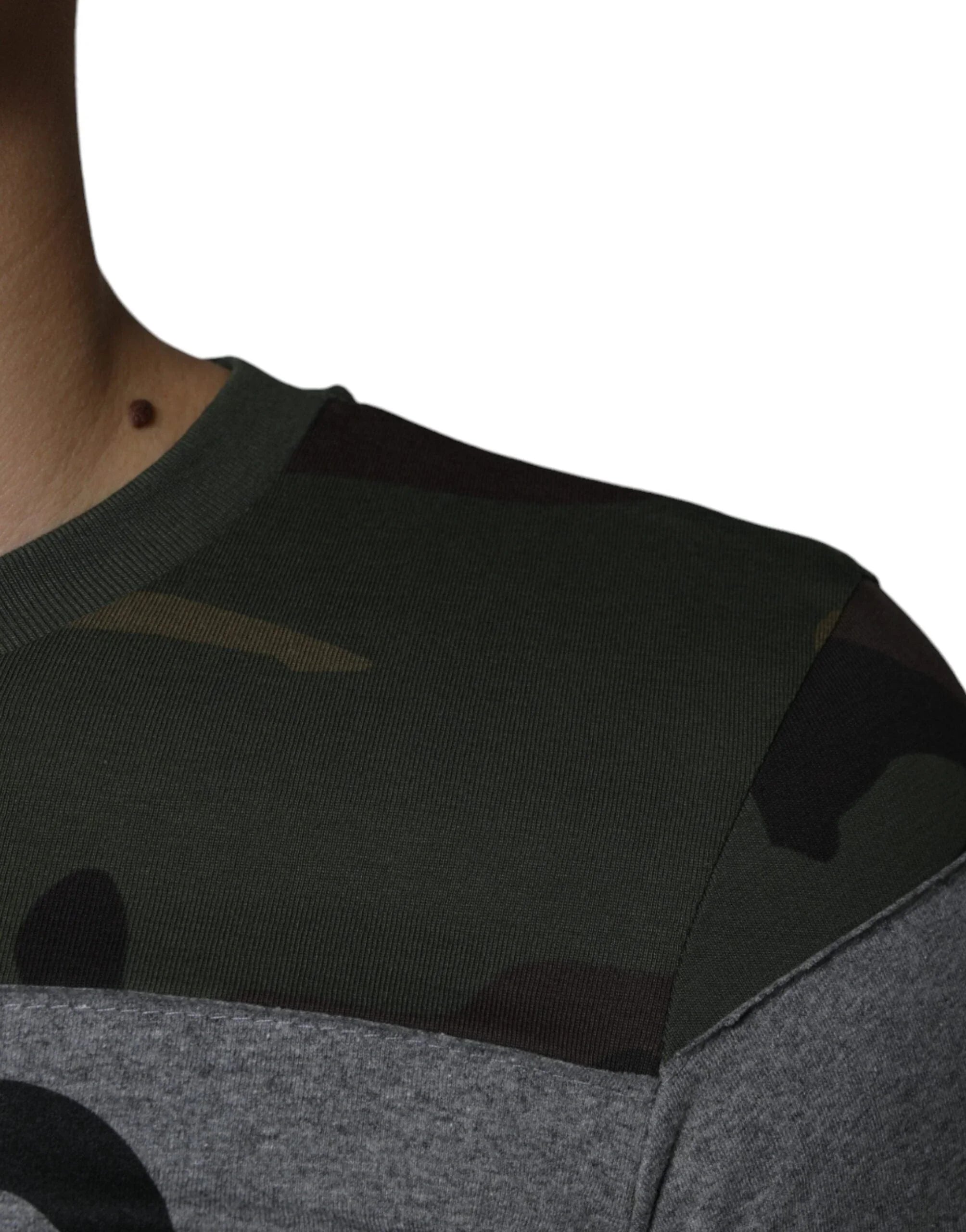 Dolce & Gabbana T-Shirts IT44 | XS Dolce & Gabbana Multicolor Camouflage Cotton Crew Neck T-shirt