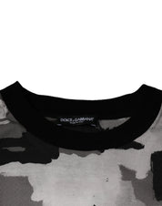 Dolce & Gabbana T-Shirts IT50 | L Dolce & Gabbana Multicolor Camouflage Cotton Crewneck T-shirt