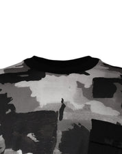 Dolce & Gabbana T-Shirts IT50 | L Dolce & Gabbana Multicolor Camouflage Cotton Crewneck T-shirt