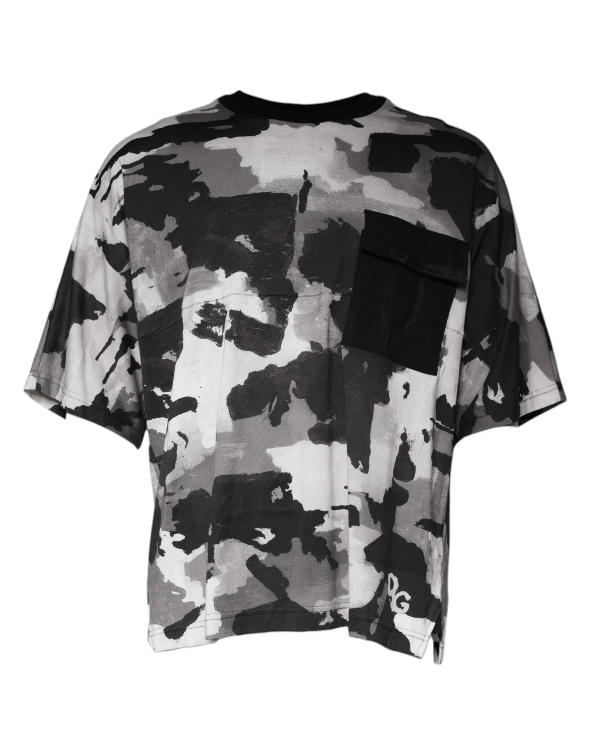 Dolce & Gabbana T-Shirts IT50 | L Dolce & Gabbana Multicolor Camouflage Cotton Crewneck T-shirt