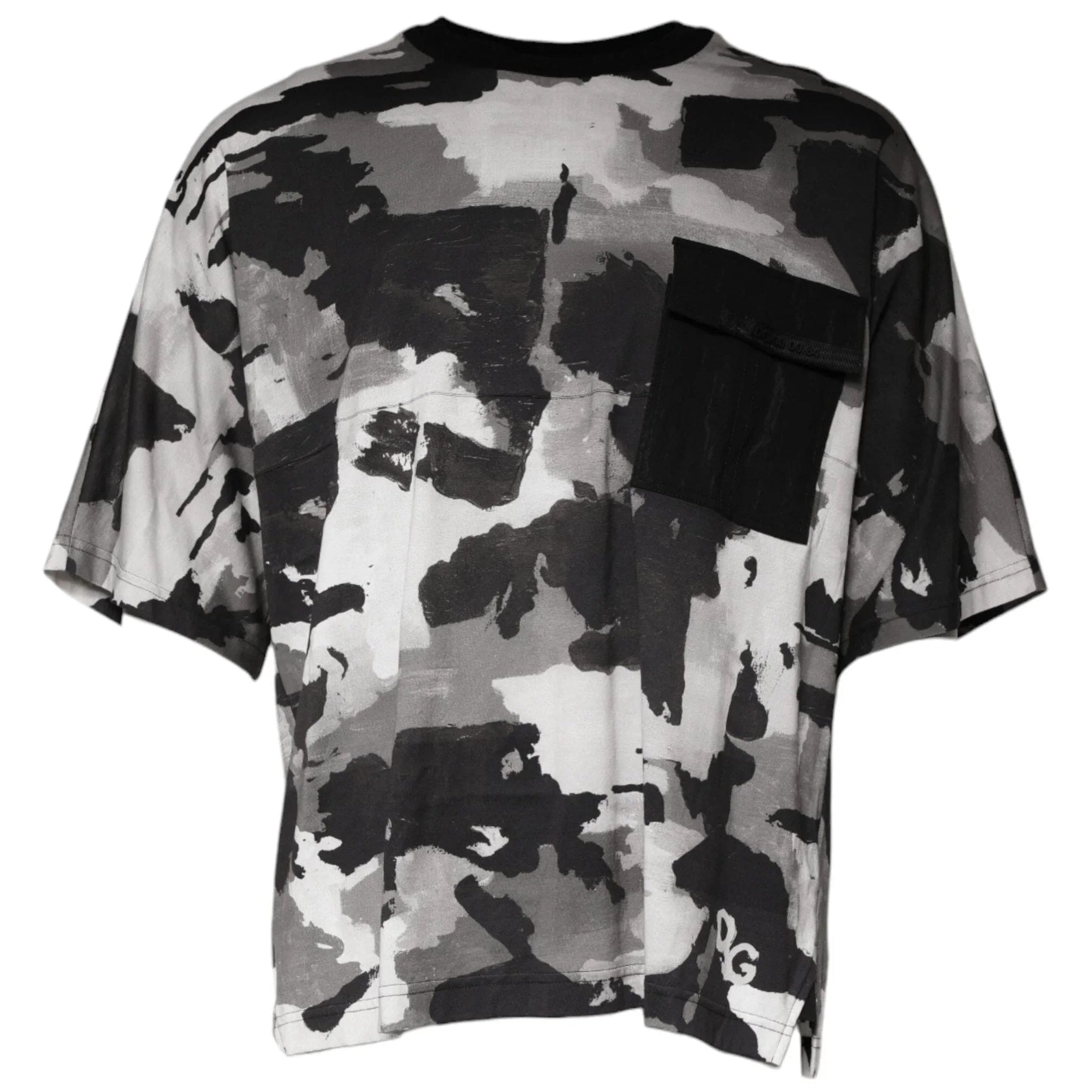 Dolce & Gabbana T-Shirts IT50 | L Dolce & Gabbana Multicolor Camouflage Cotton Crewneck T-shirt