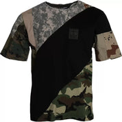 Dolce & Gabbana T-Shirts IT46 | S Dolce & Gabbana Multicolor Camouflage Cotton Round Neck Men T-shirt