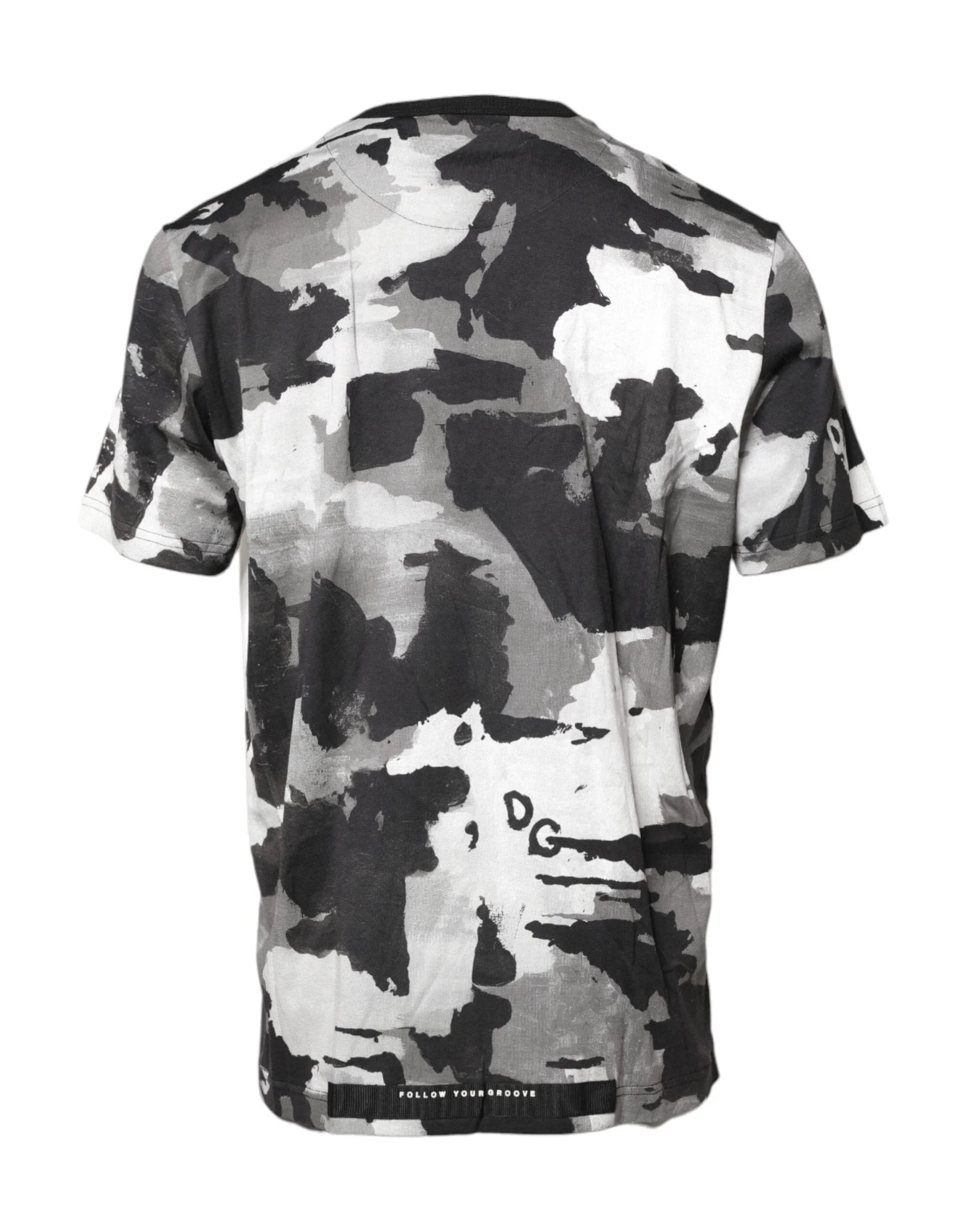 Dolce & Gabbana T-Shirts IT56 | XXL Dolce & Gabbana Multicolor Camouflage Crew Neck T-shirt