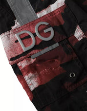 Dolce & Gabbana Swimsuits Dolce & Gabbana Multicolor Camouflage DG Logo Beachwear Shorts Swimwear