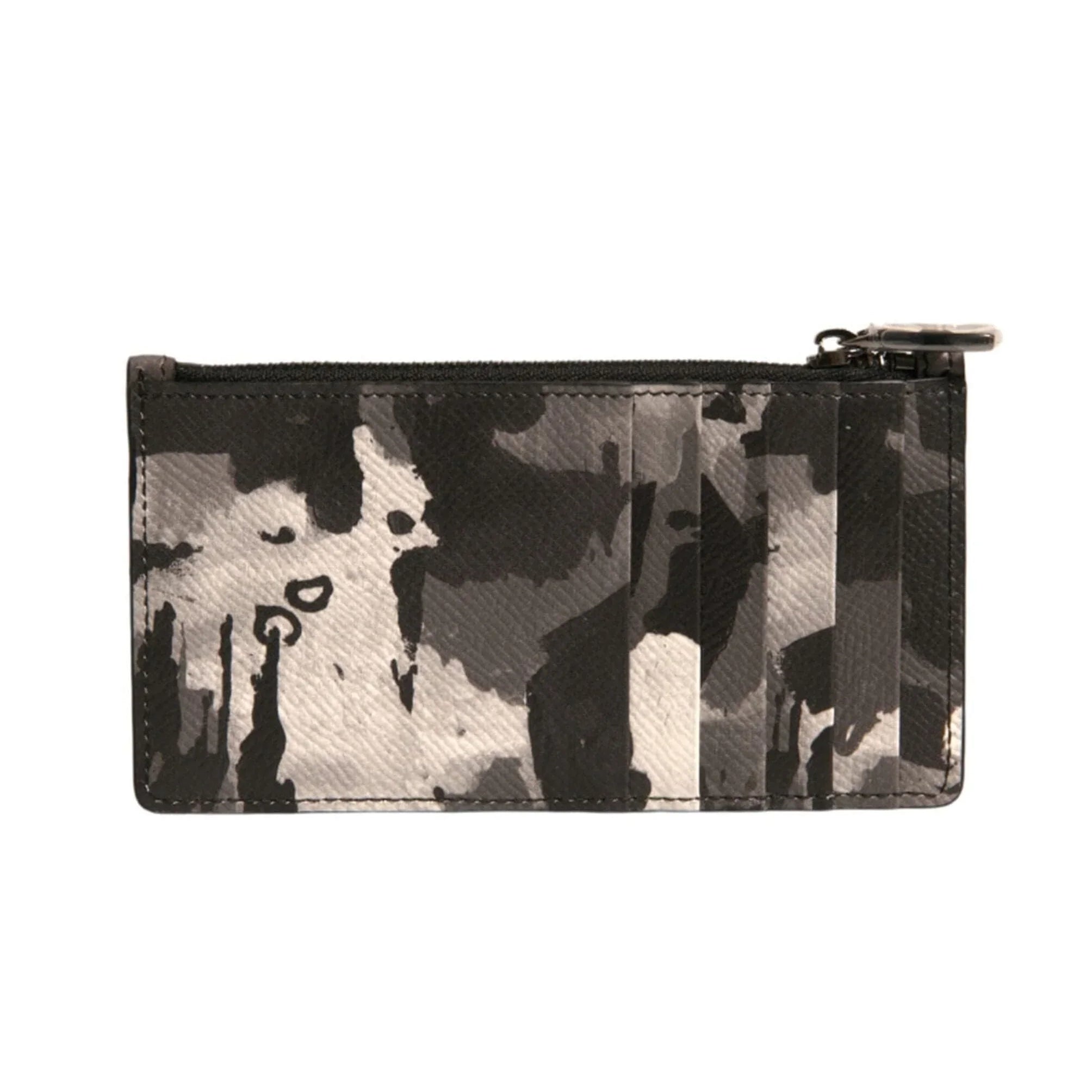 Dolce & Gabbana Dolce & Gabbana Multicolor Camouflage Logo Plaque Coin Purse Wallet