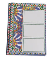 Dolce & Gabbana Dolce & Gabbana Multicolor Carretto Siciliano Envelope Post Card Holder