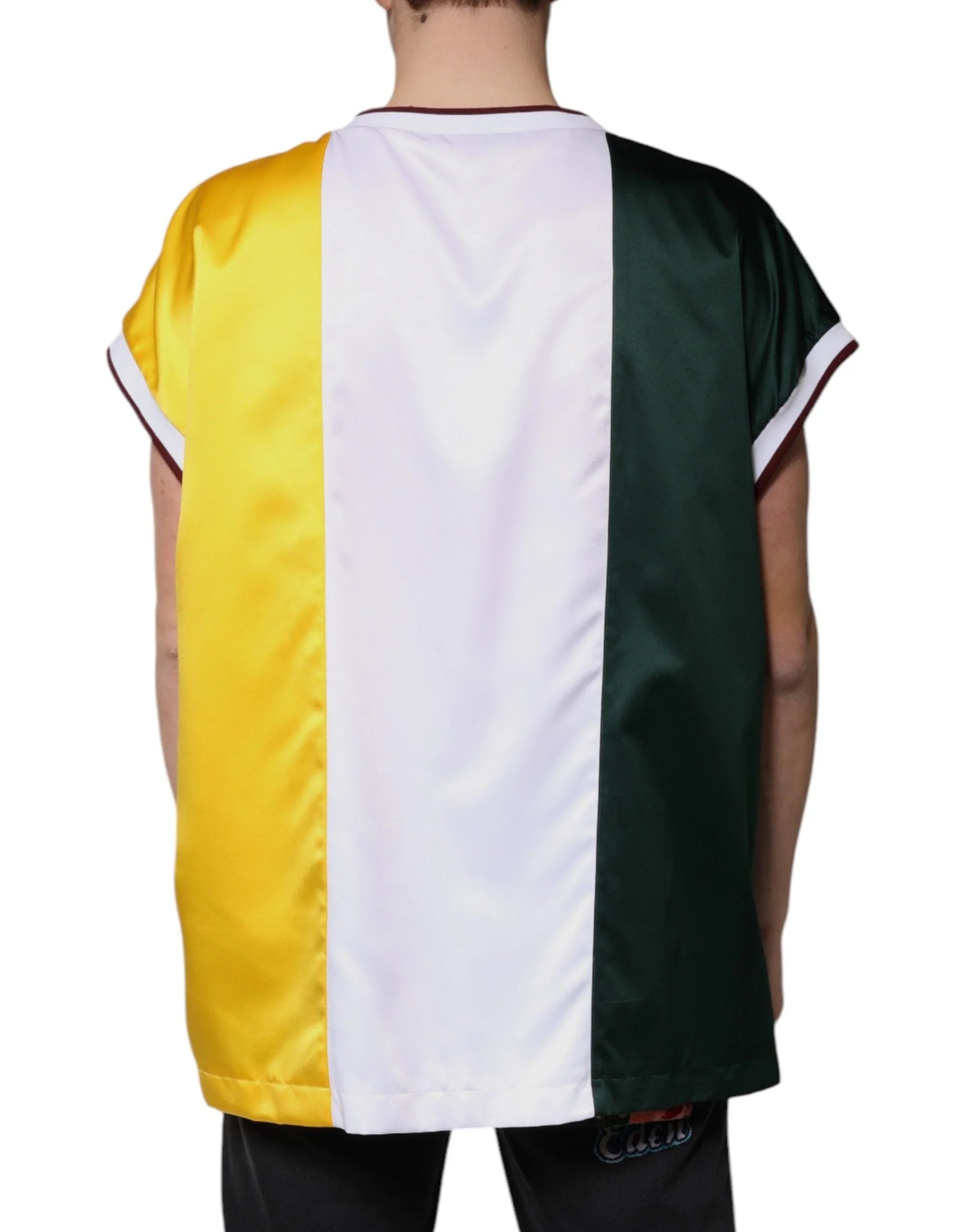 Dolce & Gabbana T-Shirts IT52 | XL Dolce & Gabbana Multicolor Jersey Tank Sleeveless T-shirt