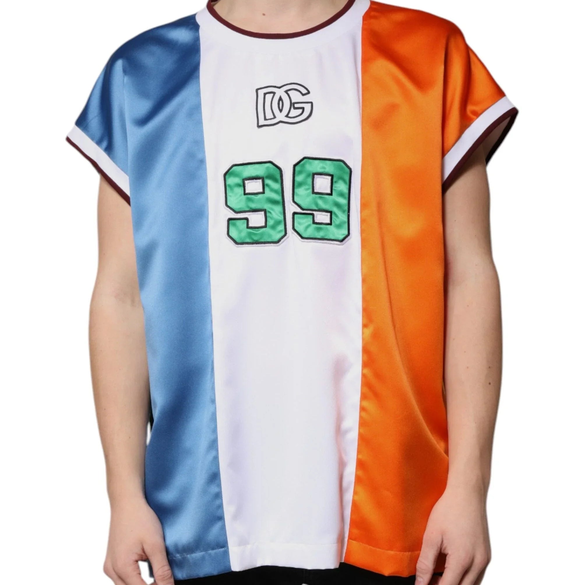 Dolce & Gabbana T-Shirts IT52 | XL Dolce & Gabbana Multicolor Jersey Tank Sleeveless T-shirt