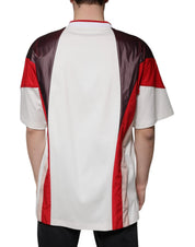 Dolce & Gabbana T-Shirts IT54 | XL Dolce & Gabbana Multicolor Logo Jersey Cotton V-neck T-shirt