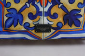 Dolce & Gabbana Dolce & Gabbana Multicolor Majolica Print Nylon Travel Backpack Bag