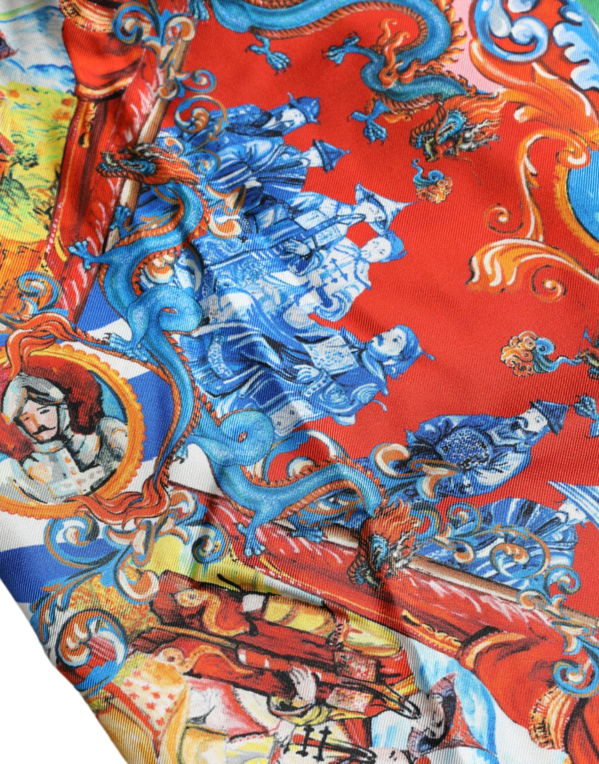 Dolce & Gabbana Shirts IT5 | M Dolce & Gabbana Multicolor Patterned Button Down Casual Shirt