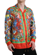 Dolce & Gabbana Shirts IT5 | M Dolce & Gabbana Multicolor Patterned Button Down Casual Shirt