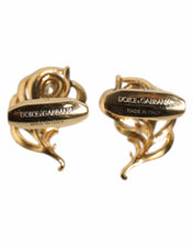 Dolce & Gabbana Dolce & Gabbana Multicolor Peacock Feathers 925 Sterling Silver Cufflink