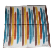 Dolce & Gabbana Dolce & Gabbana Multicolor Stripes Cotton Square Foulard Scarf