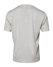 Dolce & Gabbana T-Shirts IT52 | XL Dolce & Gabbana Off White Crew Neck Short Sleeve T-shirt