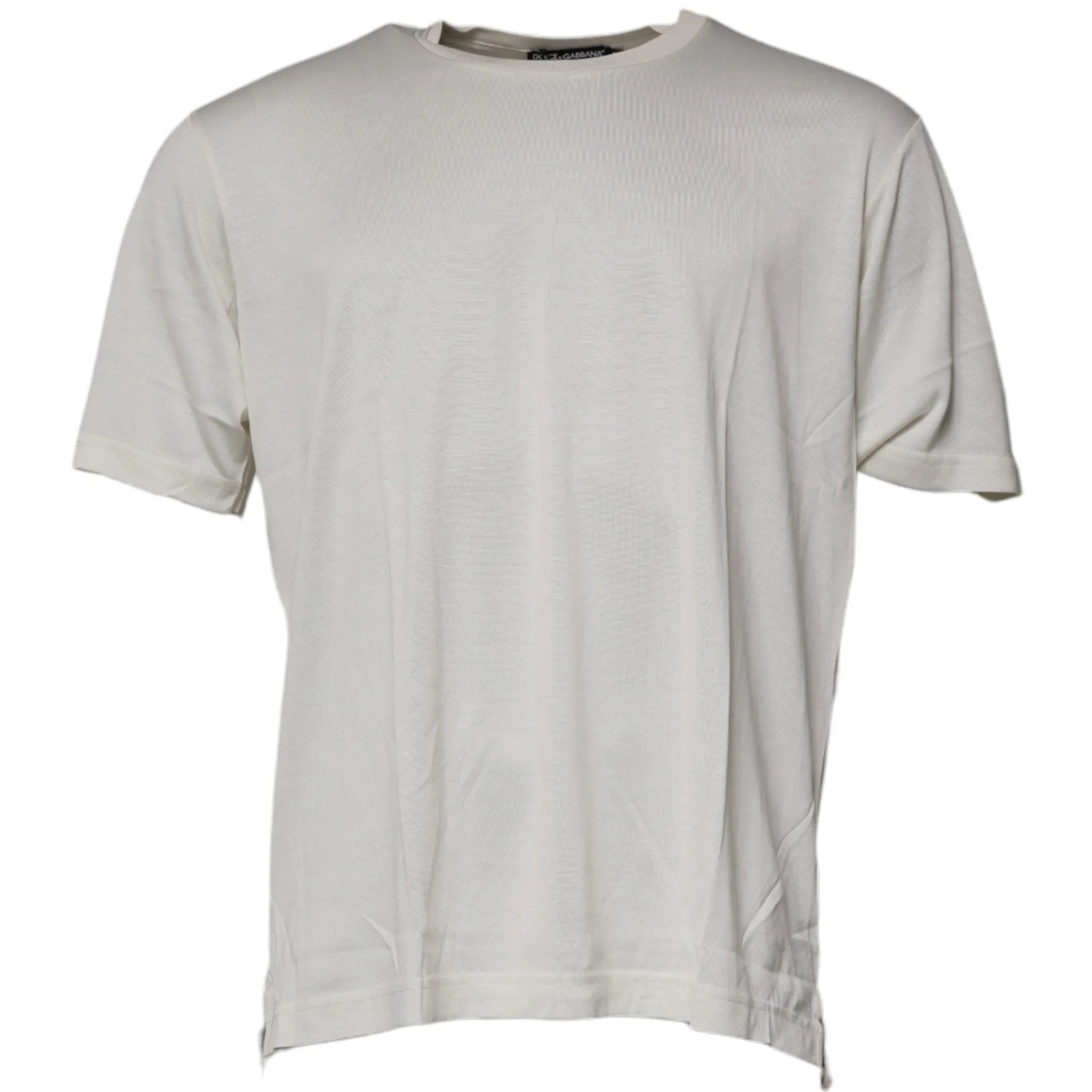 Dolce & Gabbana T-Shirts IT52 | XL Dolce & Gabbana Off White Crew Neck Short Sleeve T-shirt