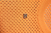 Dolce & Gabbana T-Shirts IT48 | M Dolce & Gabbana Orange Cashmere Round Neck Sleeveless T-shirt