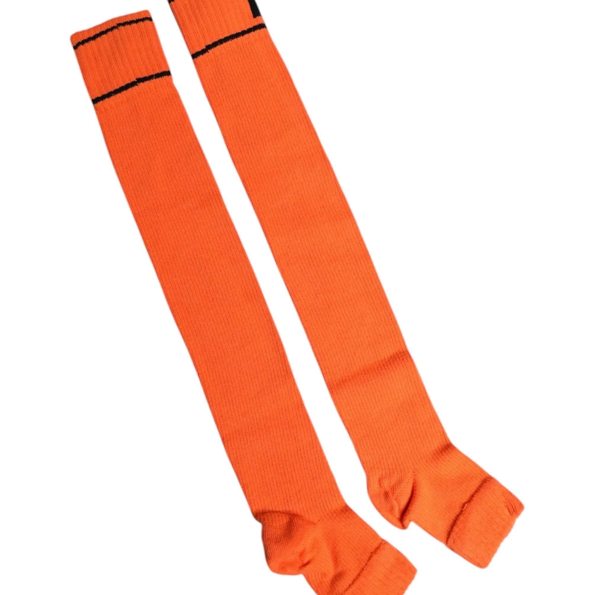 Dolce & Gabbana Dolce & Gabbana Orange Cotton DG Logo Print Open Toe Socks