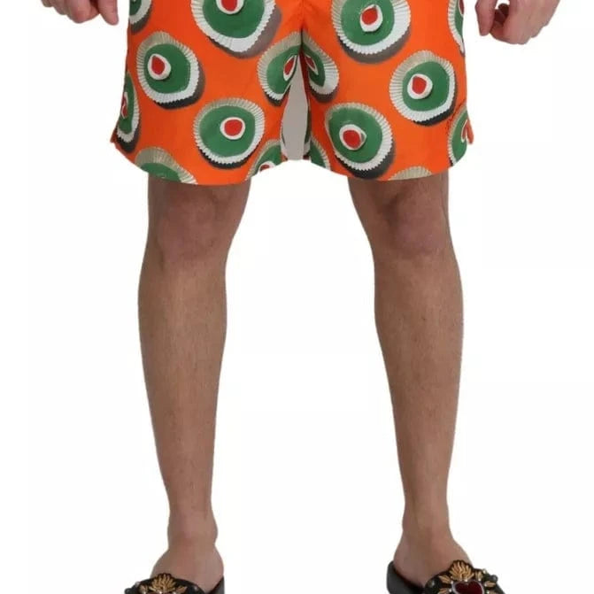 Dolce & Gabbana Swimsuits IT4 | S Dolce & Gabbana Orange Cupcake Beachwear Shorts Swimwear