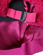 Dolce & Gabbana Beanies 58 cm|M Dolce & Gabbana Pink Fleece Plush Baseball Hat Men