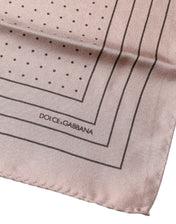 Dolce & Gabbana Dolce & Gabbana Pink Polka Dots Square Handkerchief Scarf