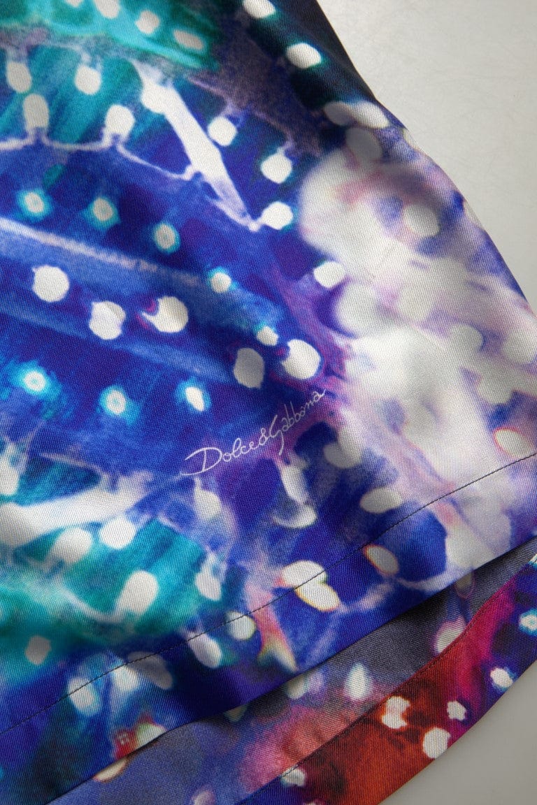 Dolce & Gabbana Pajama Shirts IT40 | M Dolce & Gabbana Psychedelic Print Silk Pajama Shirt