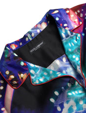 Dolce & Gabbana Pajama Shirts IT40 | M Dolce & Gabbana Psychedelic Print Silk Pajama Shirt
