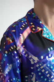 Dolce & Gabbana Pajama Shirts IT40 | M Dolce & Gabbana Psychedelic Print Silk Pajama Shirt