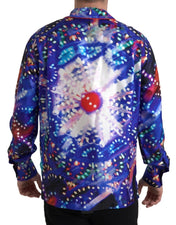 Dolce & Gabbana Pajama Shirts IT40 | M Dolce & Gabbana Psychedelic Print Silk Pajama Shirt