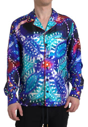 Dolce & Gabbana Pajama Shirts IT40 | M Dolce & Gabbana Psychedelic Print Silk Pajama Shirt