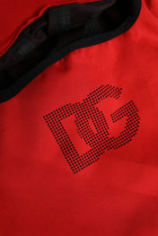 Dolce & Gabbana Dolce & Gabbana Red Logo Polyester Wide Brim Balaclava Hat
