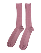 Dolce & Gabbana L Dolce & Gabbana Rose Pink Cotton Over The Calf Socks