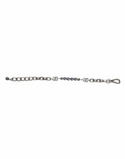 Dolce & Gabbana Dolce & Gabbana Silver Tone Chain Lobster Clasp Logo Gray Pearls Bracelet
