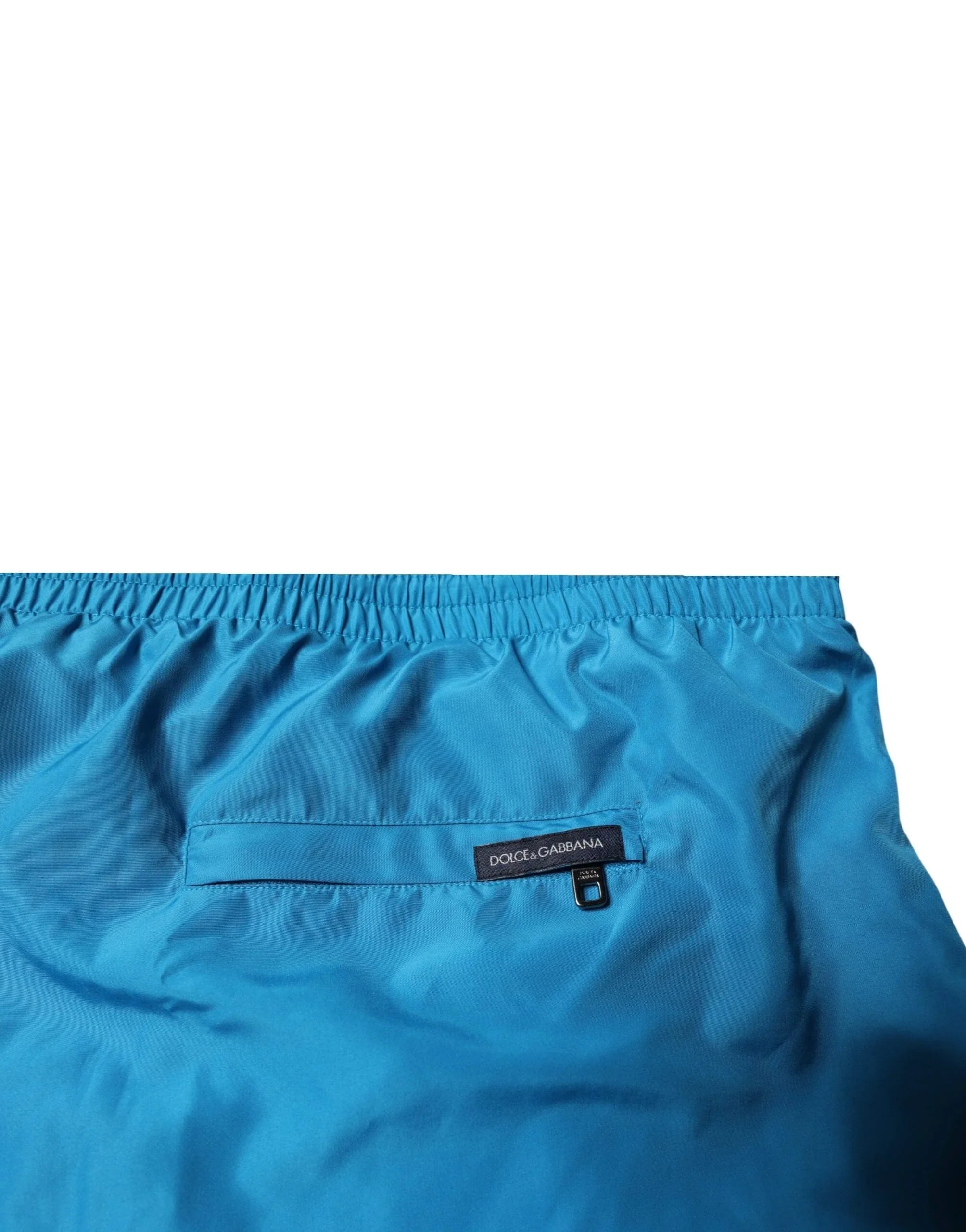 Dolce & Gabbana Swimsuits IT10 / US4XL Dolce & Gabbana Turquoise Logo Beachwear Shorts 2Pc Swimwear
