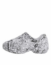 Dolce & Gabbana Sneakers Dolce & Gabbana White Black Graffiti Daymaster Sneakers Shoes