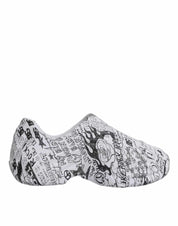 Dolce & Gabbana Sneakers Dolce & Gabbana White Black Graffiti Daymaster Sneakers Shoes
