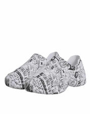 Dolce & Gabbana Sneakers Dolce & Gabbana White Black Graffiti Daymaster Sneakers Shoes