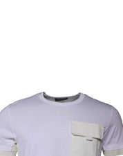 Dolce & Gabbana T-Shirts IT48 | M Dolce & Gabbana White Cotton Crew Neck Short Sleeves T-shirt