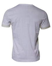Dolce & Gabbana T-Shirts IT48 | M Dolce & Gabbana White Cotton Crew Neck Short Sleeves T-shirt