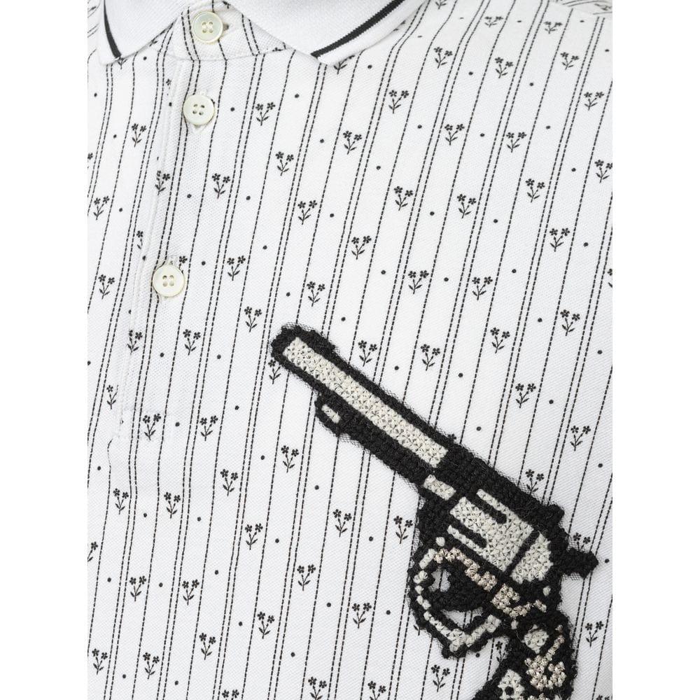 Dolce & Gabbana Premium Polos IT46 | S Dolce & Gabbana White Cotton Polo Shirt