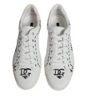 Dolce & Gabbana Sneakers Dolce & Gabbana White Leather Milano Low Top Sneakers Shoes