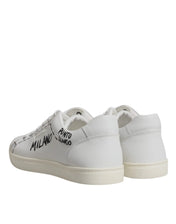 Dolce & Gabbana Sneakers Dolce & Gabbana White Leather Milano Low Top Sneakers Shoes