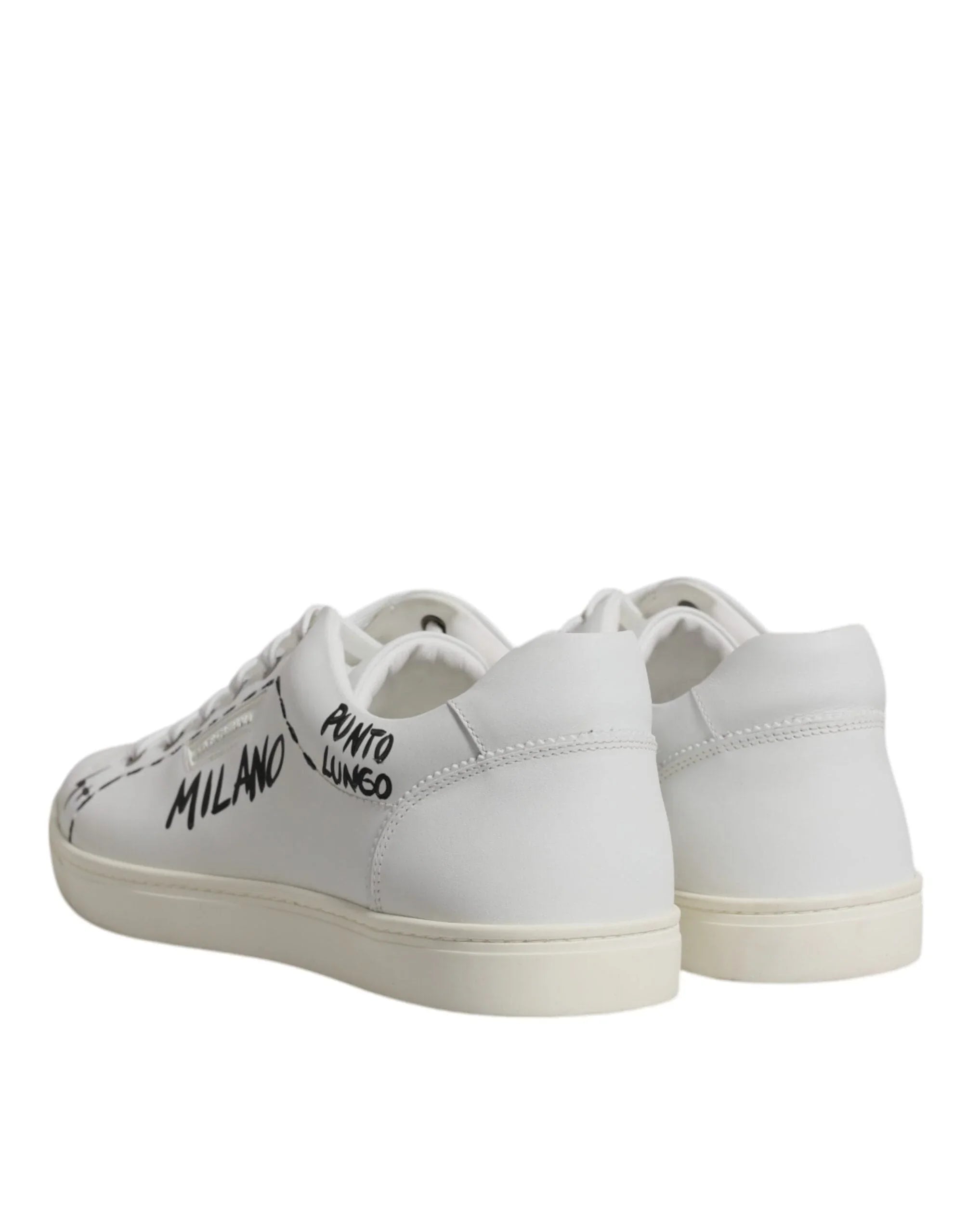 Dolce & Gabbana Sneakers Dolce & Gabbana White Leather Milano Low Top Sneakers Shoes