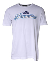 Dolce & Gabbana Casual/Chino Shorts IT58 | 3XL Dolce & Gabbana White Paradiso Cotton Shorts Sleeves T-shirt