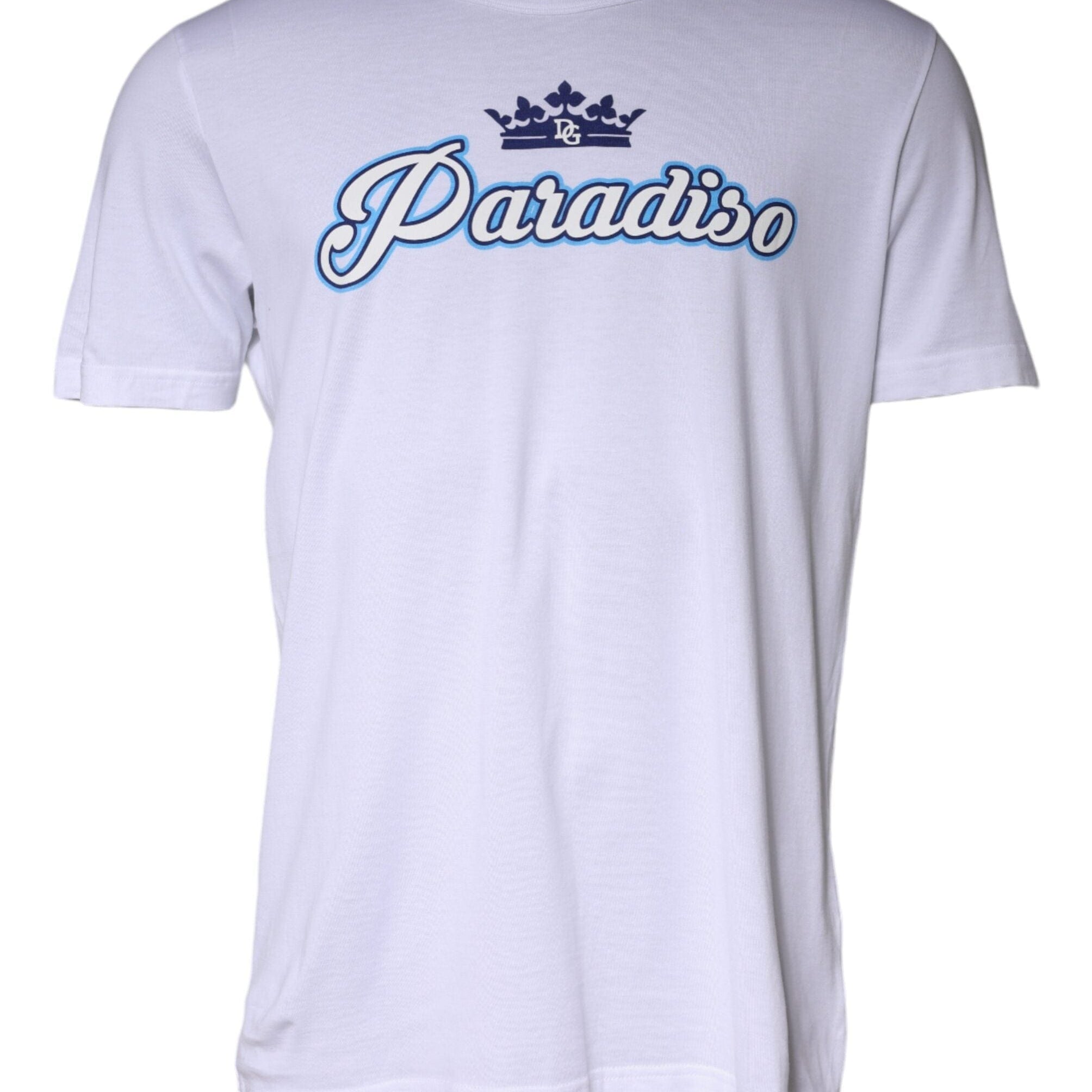 Chino Shorts IT58 | 3XL Dolce & Gabbana White Paradiso Cotton Shorts Sleeves T-shirt