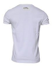 Dolce & Gabbana T-Shirts IT48 | M Dolce & Gabbana White Stripes Crew Neck Short Sleeves T-shirt