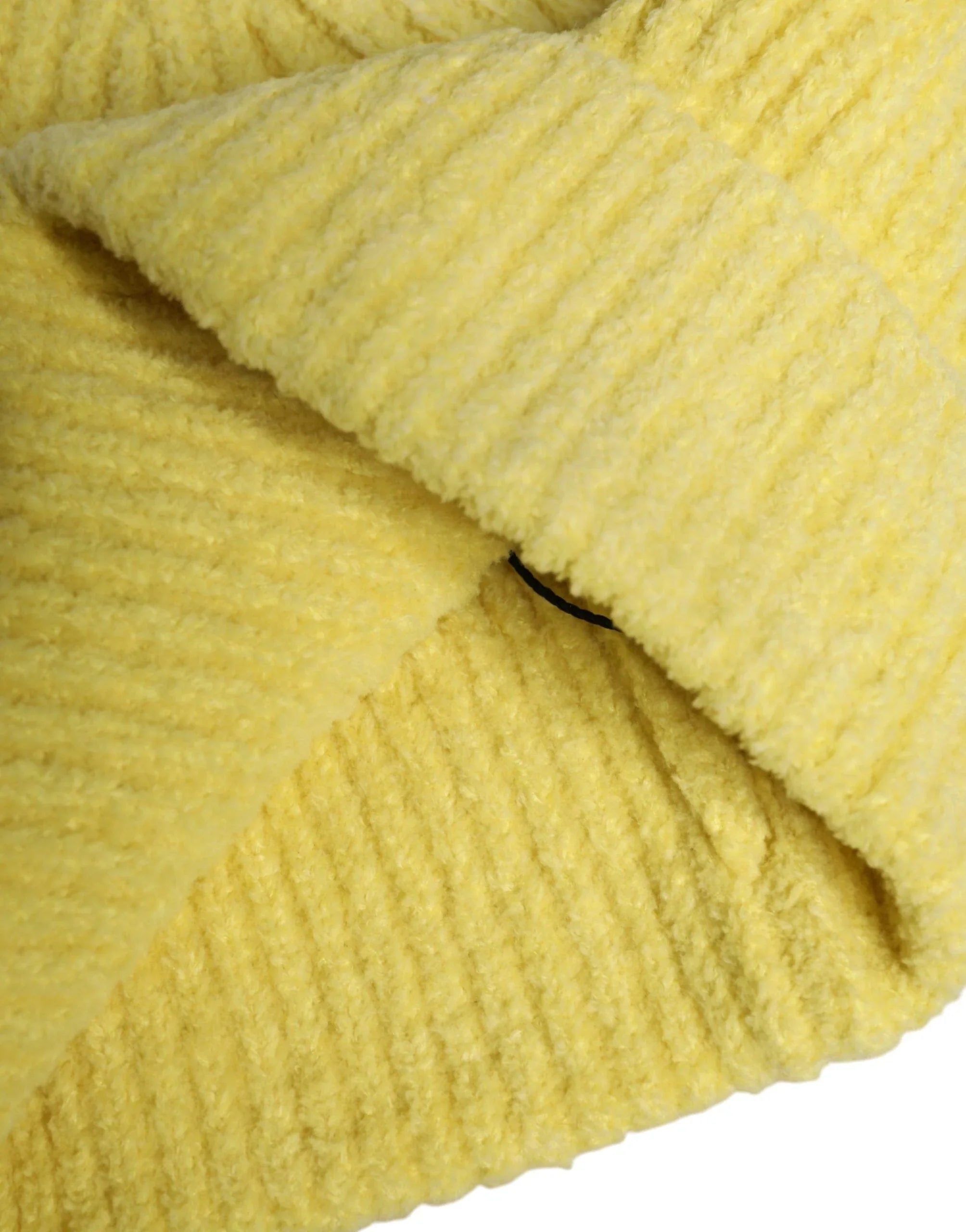 Dolce & Gabbana Dolce & Gabbana Yellow Cotton Knitted Winter Beanie Hat